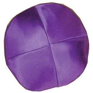 Kippah - Satin Purple, Medium