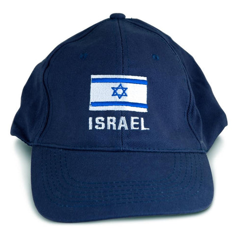 Israel Flag Cap, Navy Blue